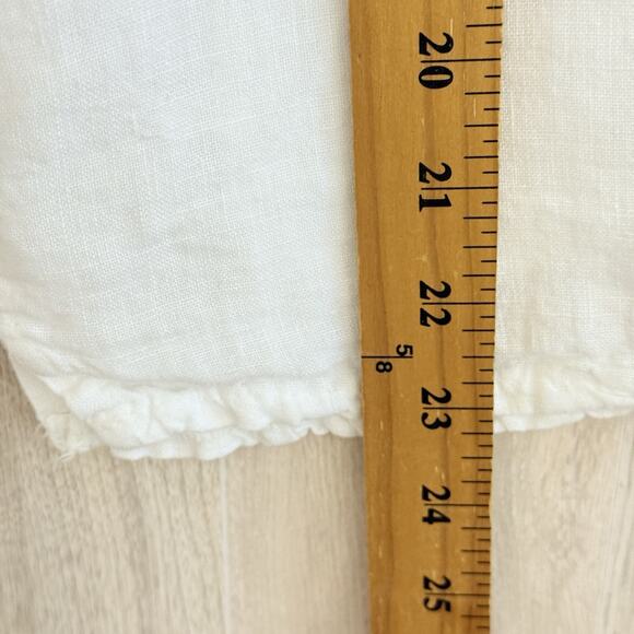 Francesca Bettini 100% Linen Italy Tunic Top Small Blouse Shirt Pockets Boho - Picture 7 of 9